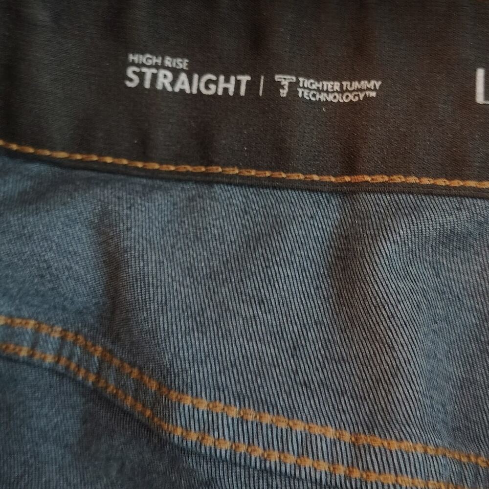 Lane Bryant Womens 22S Jeans T3 High Rise Tighter Tummy Straight Short - Picture 4 of 6